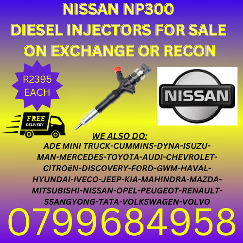 NISSAN NP 300 DIESEL INJECTORS/ FREE COPPER WASHERS