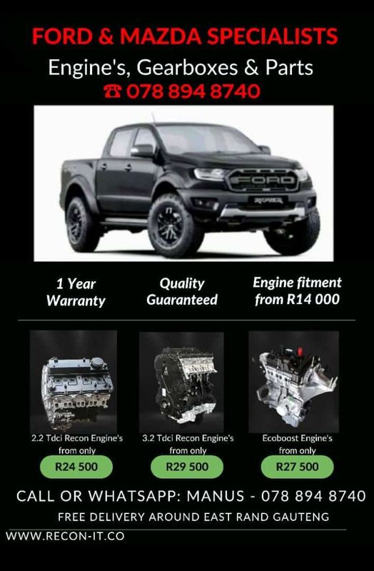Ford &amp; Mazda Specialists reconditioned engine&#39;s, gearboxes &amp; parts
