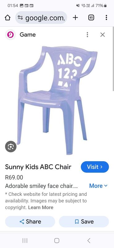 Kids ABC chair