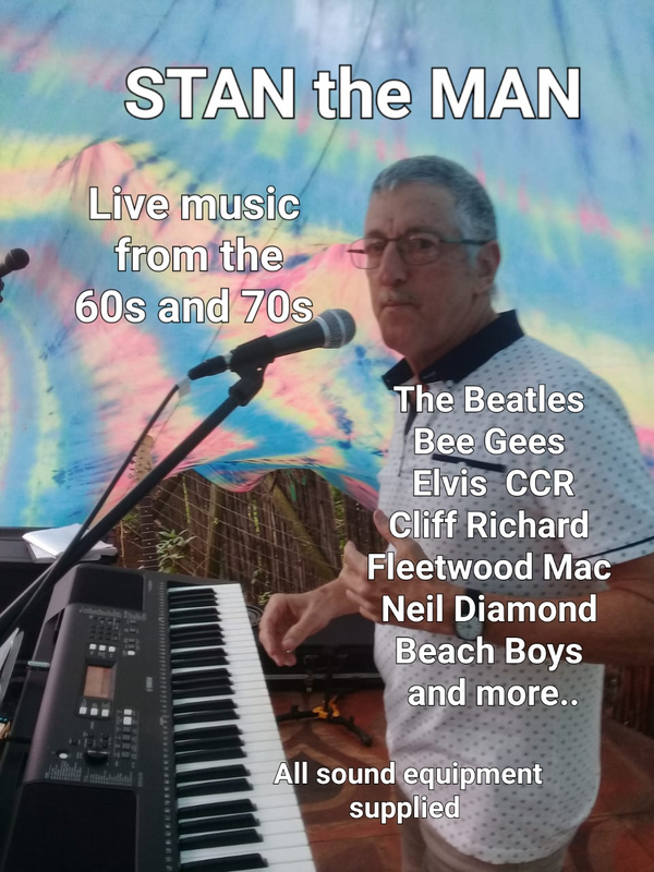 LIVE MUSIC with STAN the MAN ..Music from the 60s and 70s ..