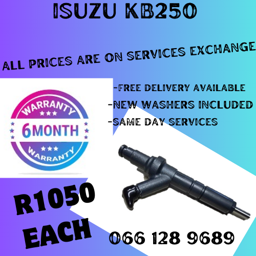 ISUZU KB250 DIESEL INJECTORS FOR SALE ON EXCHANGE OR TO RECON YOUR OWN