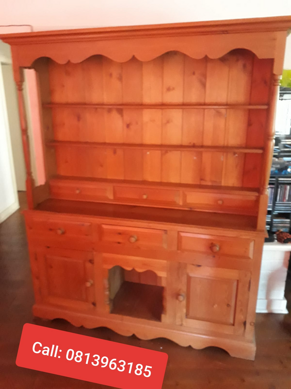 Solid wood book case - fully imported vintage item, one of its kind...