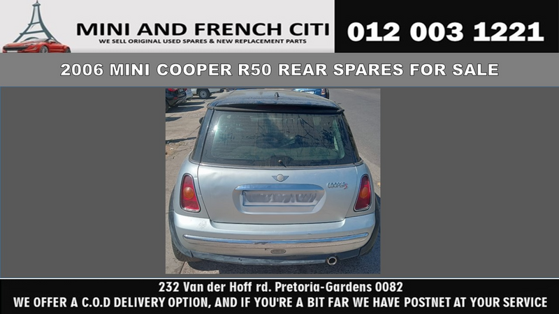 2006 Mini Cooper R50 Rear Spares for Sale