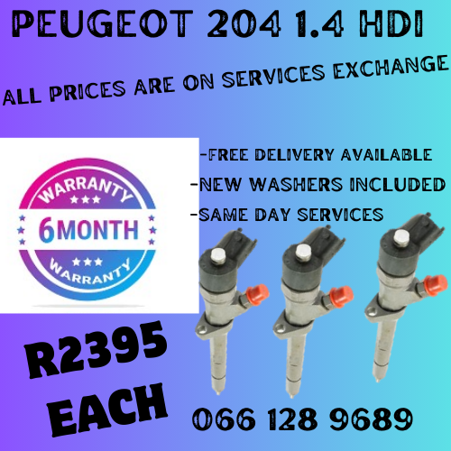 PEUGEOT 206 1.4HDI DIESEL INJECTORS FOR SALE ON EXCHANGE OR TO RECON YOUR OWN
