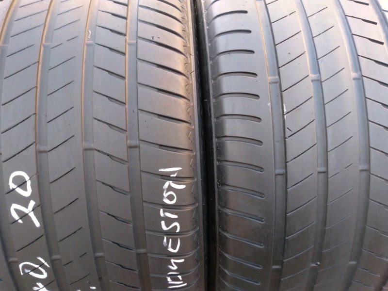 2x 305/40/20 run flat Bridgestone Alienza Tyres fairly used 89%thread excellent conditions