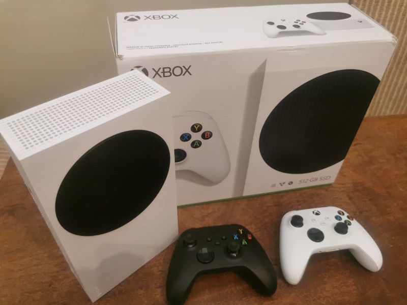 Xbox Series S with Two Controllers