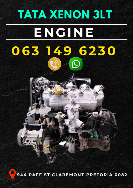 Tata xenon 3lt engine R20 000 Call or WhatsApp me 063 149 6230