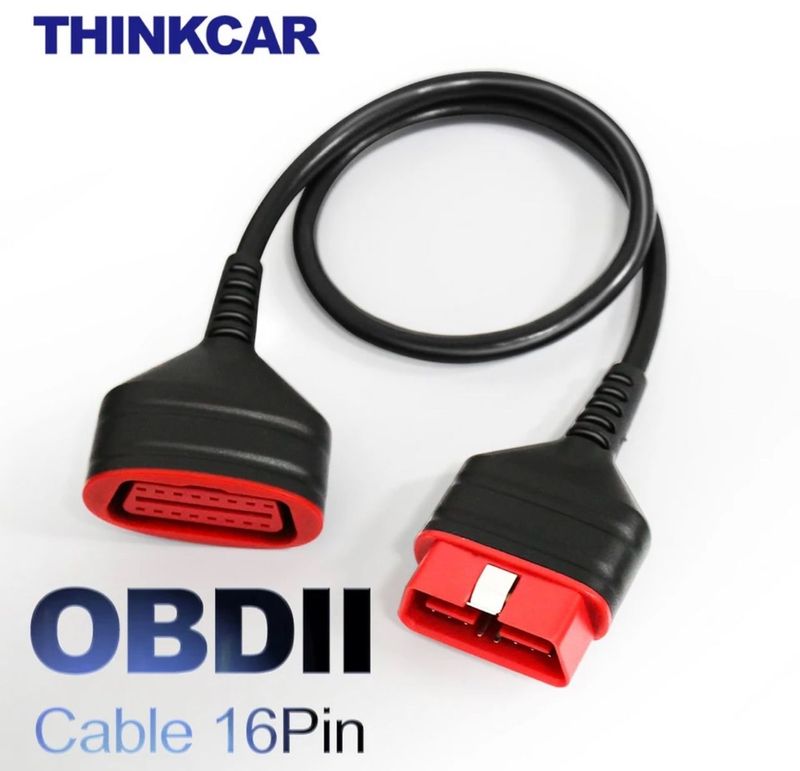 T h i n k c a r o b d adapter think diag o b d2 extension cable 16 pin cable male to female