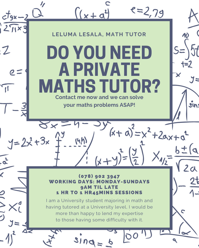 Maths Private Tutor