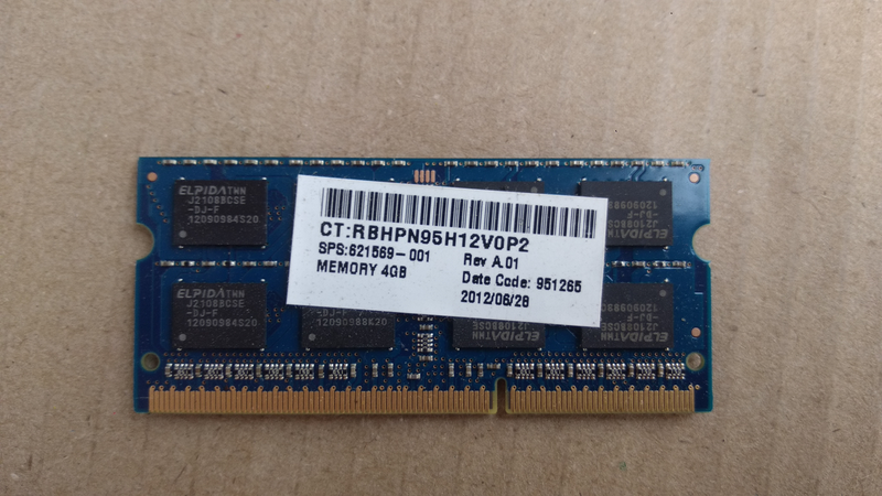 Laptop RAM 4GB (Elpida 4GB 2RX8 PC3-10600S-9-10-F2 EBJ41UF8BCS0-DJ-F).