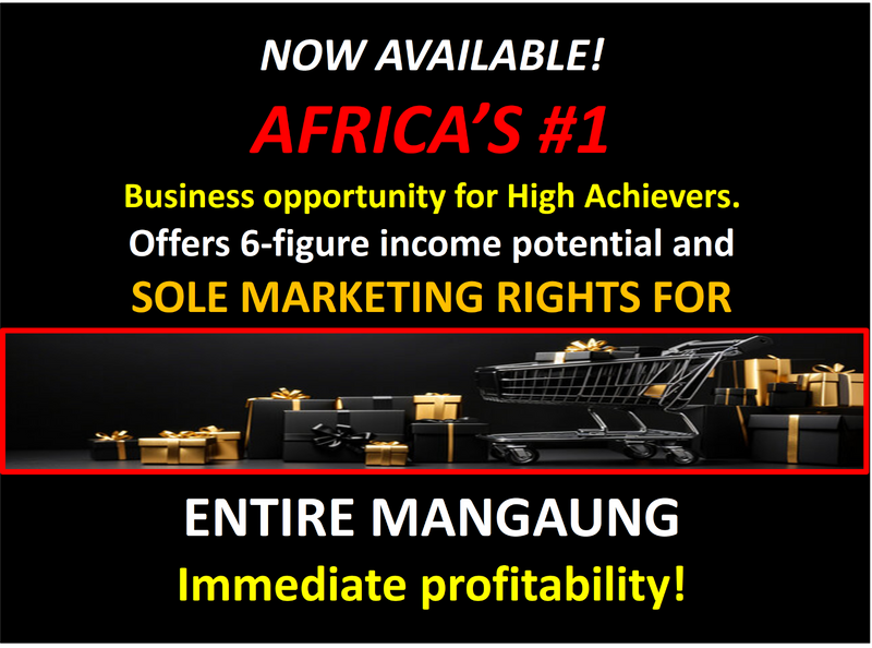 MANGAUNG (BLOEMFONTEIN) - AFRICA&#39;S #1 VERY AFFORDABLE, HIGH INCOME BUSINESS OPPORTUNITY