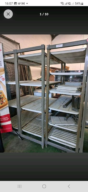 Cambro Shelving System-h,duty.plastic