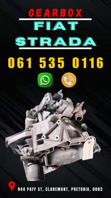 Fiat Strada gearbox R4500 Call or WhatsApp me 061 535 0116