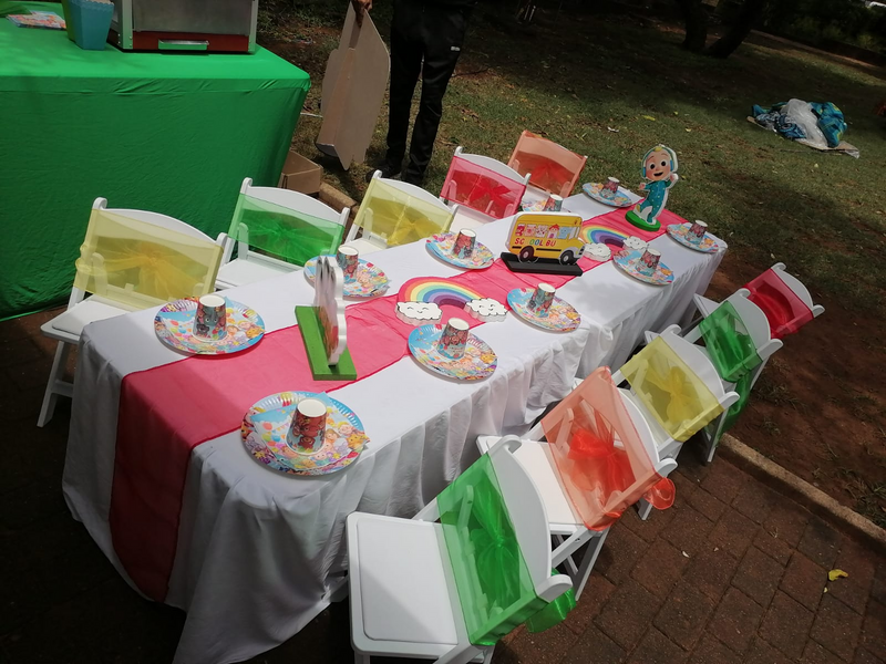 Kids DIY Party Packages - Throne Chairs - Bubble machines - Popcorn machine - Kids Wimbeldon chairs