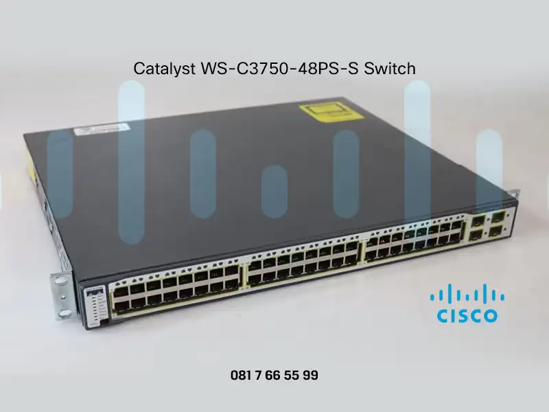 Cisco Catalyst 3750 Series 48x PoE RJ45 4x SFP&#43; Switch WS-C3750-48PS-S V10