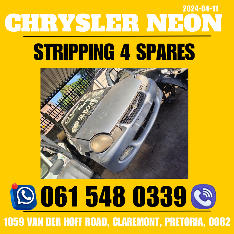 Chrysler neon stripping for spares Call or WhatsApp me 0615480339