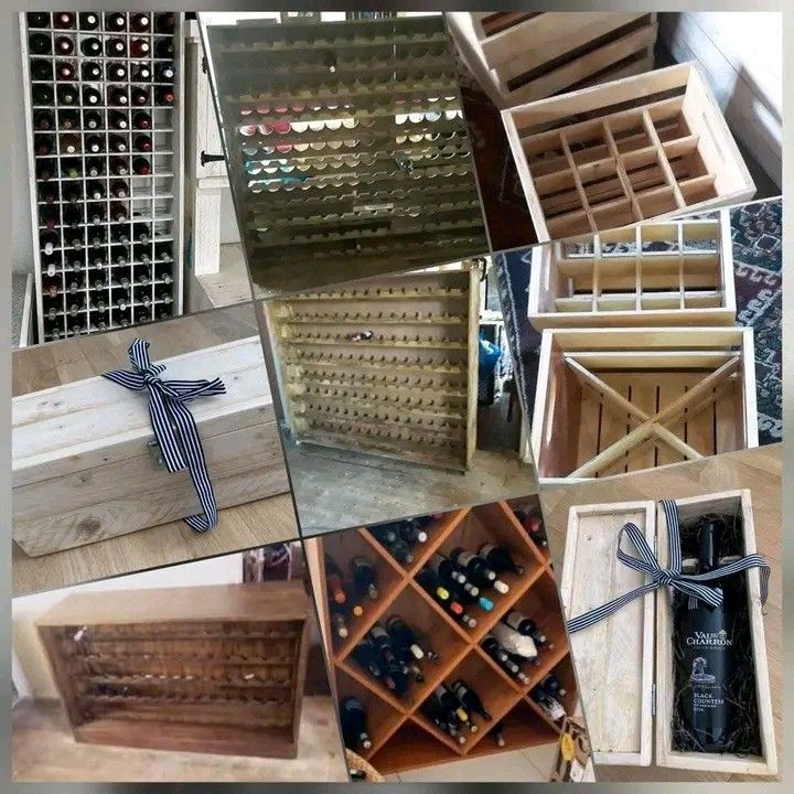 &#39;X&#39; type, 4, 6, 12 &amp; 20 bottle wooden wine crates for sale