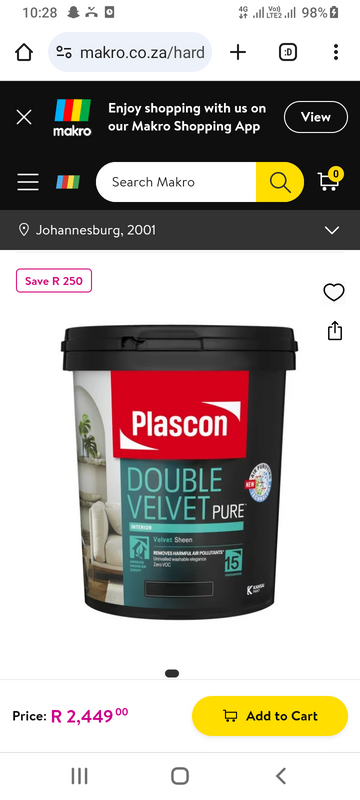 20 Litre Plascon  Double Velvet Paint
