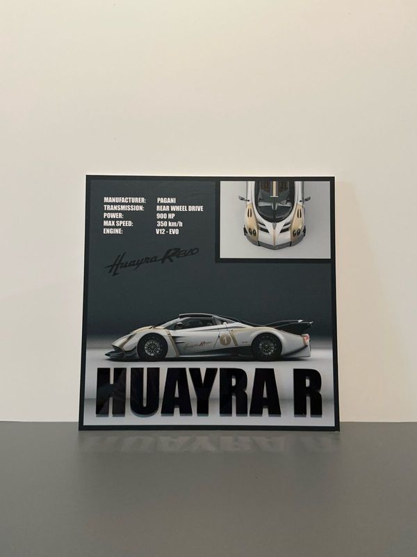 Huayra R Wall Art Plaque