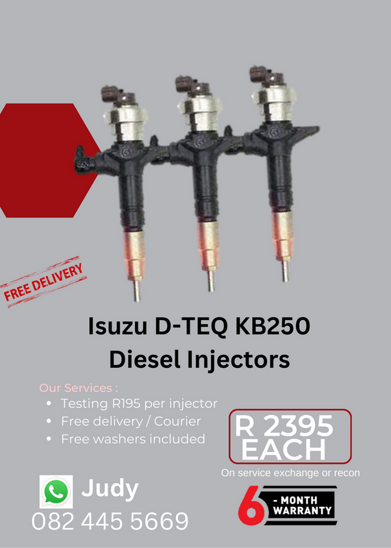 Isuzu D-TEQ KB250 Diesel Injectors for sale