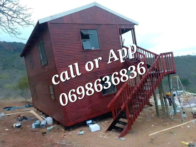 3x7mt louver wood with 4 windows for sale