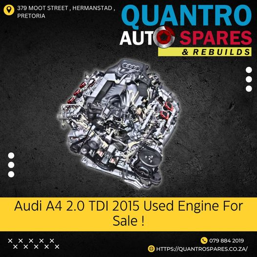Unlock your car’s potential with our parts! Audi A4 2.0 TDI 2015 Used Engine For Sale ! Only The Bes
