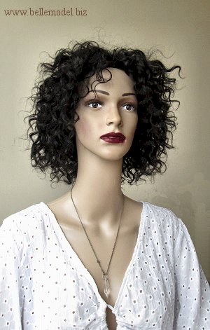 Gezina: Wigs - Black - curly - short