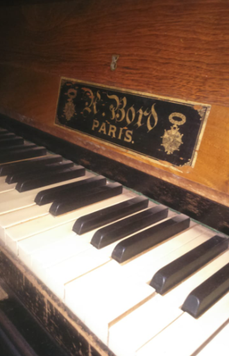 Cottage Piano Anton Bord Antique 1892 Piece in GOOD CONDITION