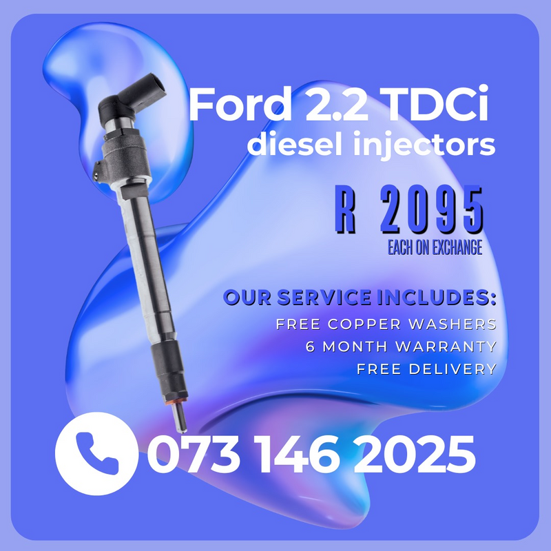 Ford 2.2 TDCI diesel injectors for sale on exchage or to recon 6 months warranty