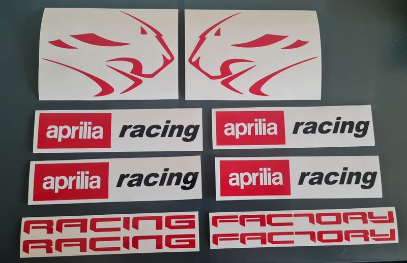 Aprilia Factory Racing stickers decals vinyl cut graphics