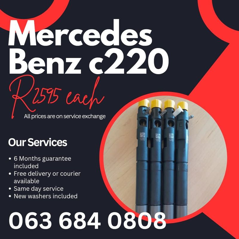 MERCEDES BENZ C220 DIESEL INJECTORS FOR SALE WITH WARRANTY ON