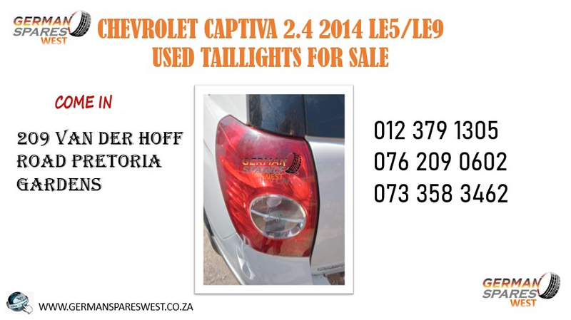CHEVROLET CAPTIVA 2.4 2014 USED TAILLIGHTS FOR SALE
