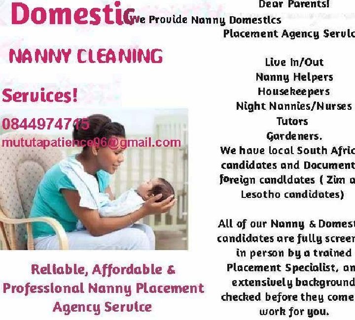 DOMESTIC NANNY CLEANING SERVICE