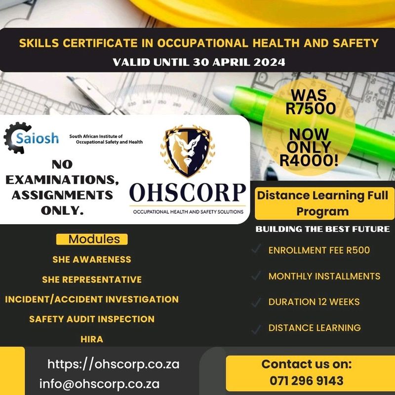 Skills Certificate in Occupational Health and Safety