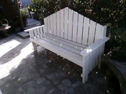 L shape benches