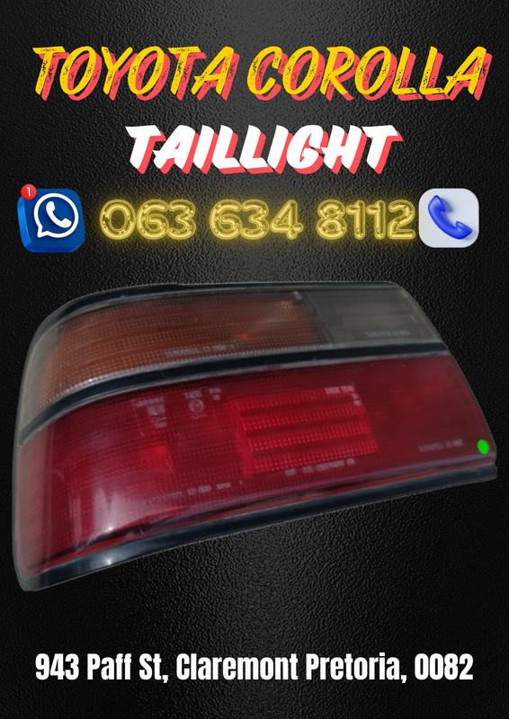 Toyota corolla taillight Call or WhatsApp me for prices 0615350116
