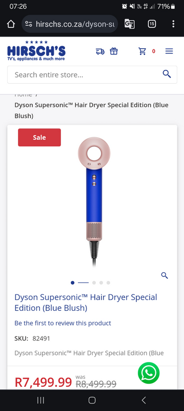 Dyson Supersonic™ Hair Dryer Special Edition (Blue Blush)