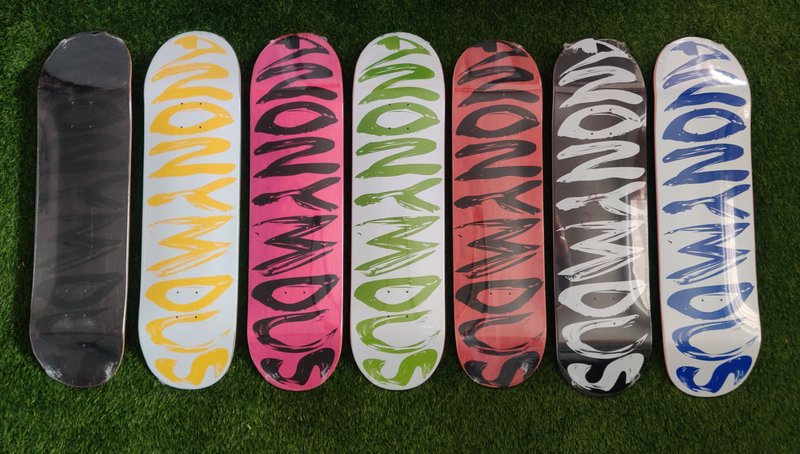 Anonymous skateboard deck with grip and delivery options!!