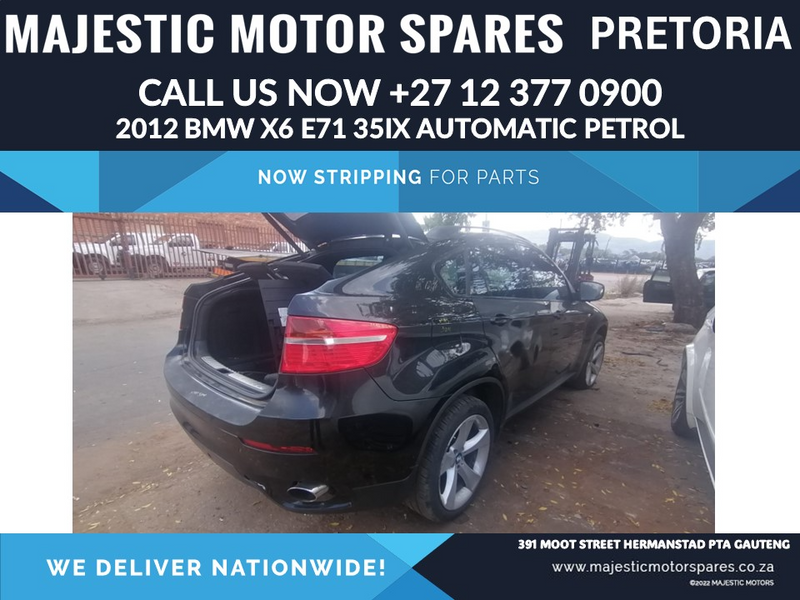 2012 Bmw X6 E71 35ix stripping for used spares