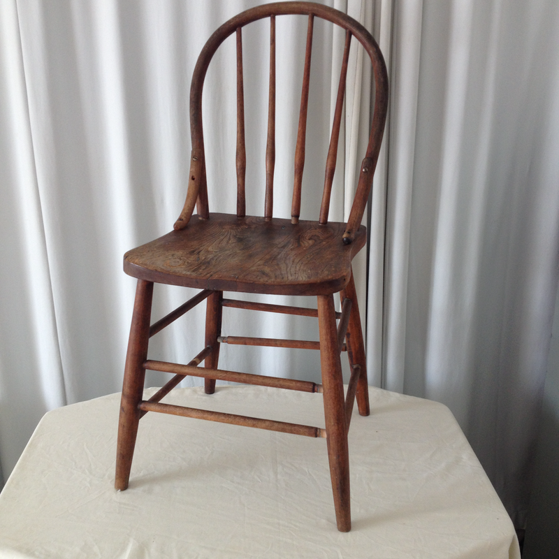 Antique Spindle Back Farmhouse Chair - (Ref. G271) - (For Sale) - Price R900