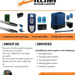 Garage doors and sliding gate automations and repairs