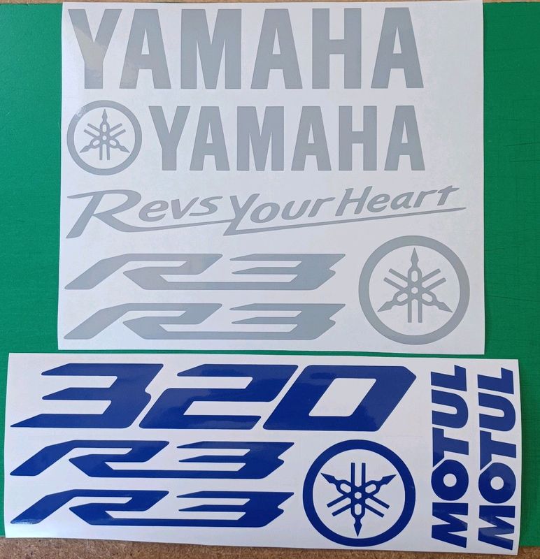 YZF Yamaha R3 stickers decals badges