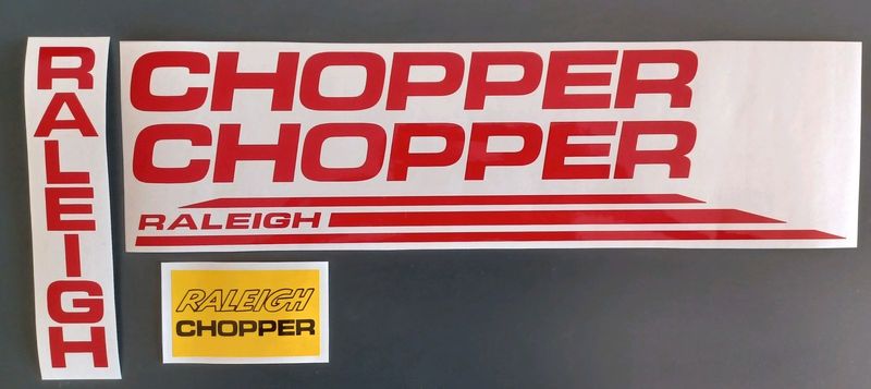 Raleigh Chopper MK1 &amp; MK2 decals sticker sets