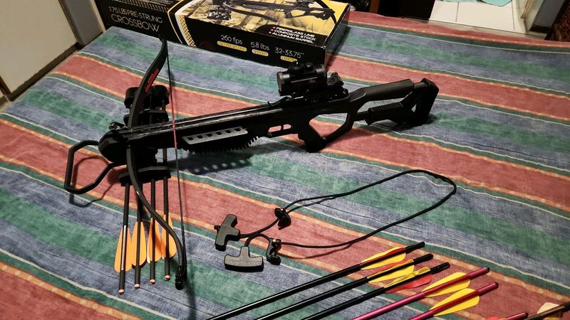 Man Kung 175 LBS Recurve Crossbow Plus Extras