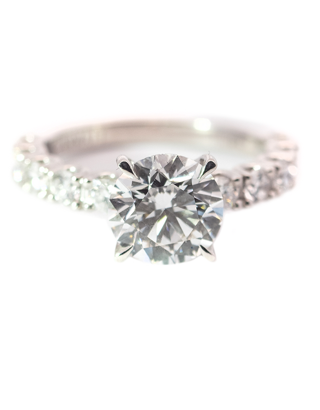 2.78CT Total Round Brilliant Cut Diamond Ring in Platinum