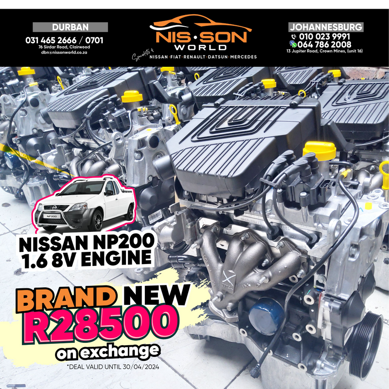 NISSAN NP200 ENGINE (NEW)