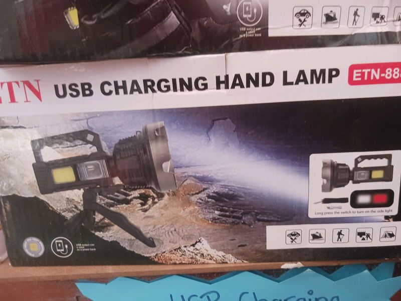 Usb charging spotlight hand lamp