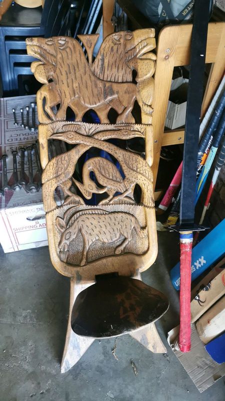 Handcrafted wooden chair for sale