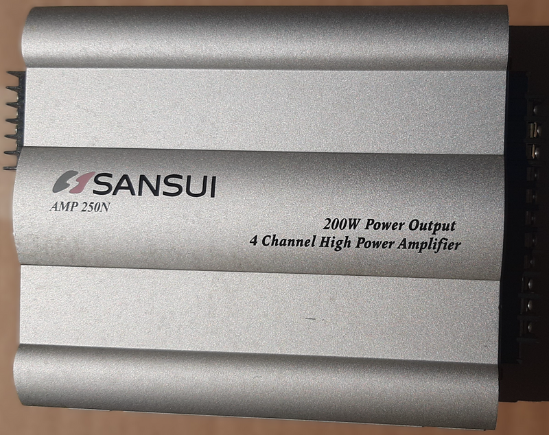 Sansui Car Amplifier 4ch 200W and Speakers 150W 4 Ohm