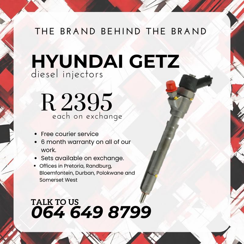 Hyundai Getz diesel injectors for sale on exchange or to recon with 6 months warranty